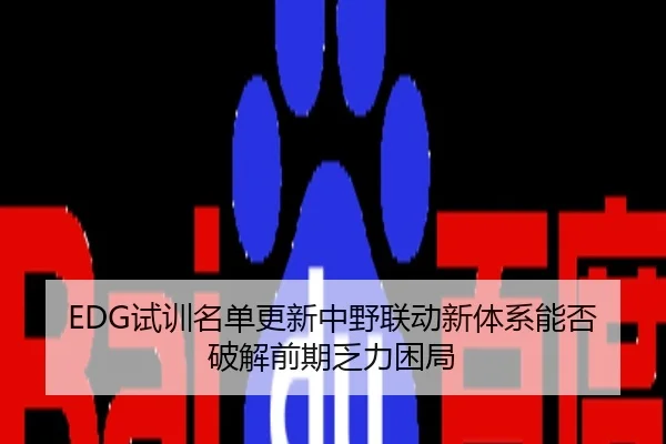 EDG试训名单更新中野联动新体系能否破解前期乏力困局
